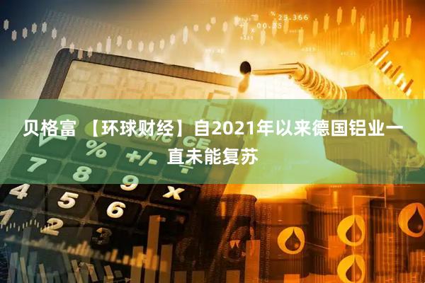贝格富 【环球财经】自2021年以来德国铝业一直未能复苏